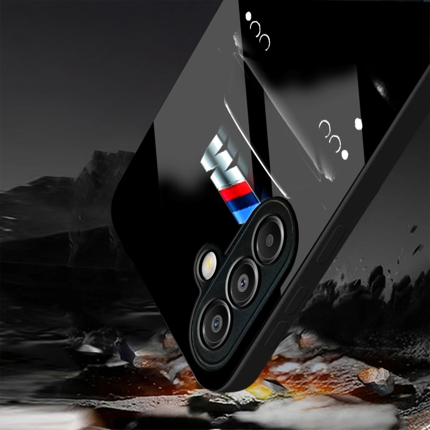 Samsung Galaxy A36 Premium Acrylic Shockproof Glass Back Case (Motorsport Edition)