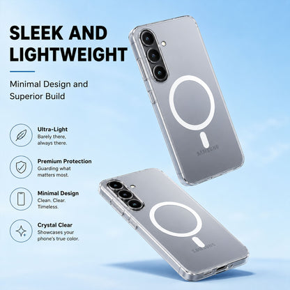 Samsung Galaxy S25 5G Clear Anti-Yellow MagSafe Protective Case