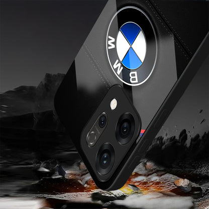 Oppo Reno 14 5G Premium Acrylic Shockproof Glass Back Case (BMW LOGO)