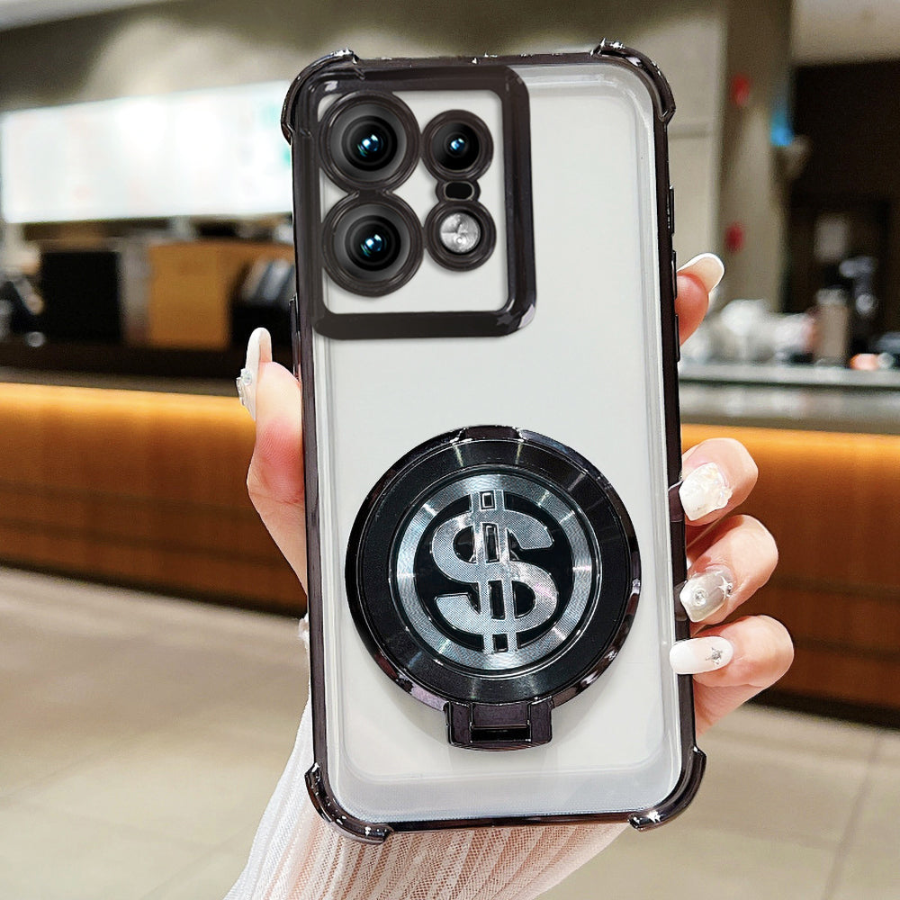 Motorola Edge 50 Pro 5G Four Corner Airbags 100% Original Astro Money Magnet Rotating Dollar Case