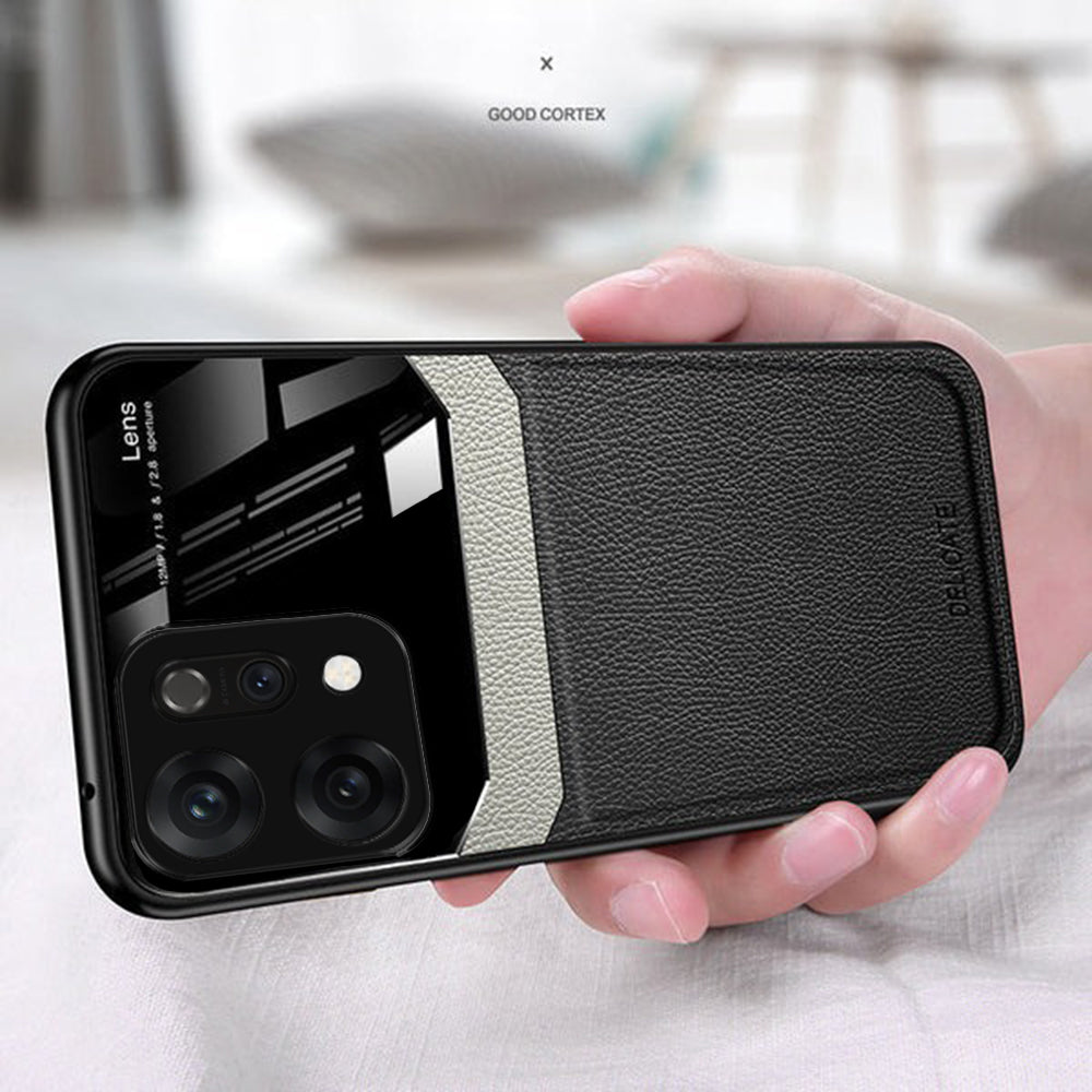 Luxury leather protective case for Oppo Reno 14 5G