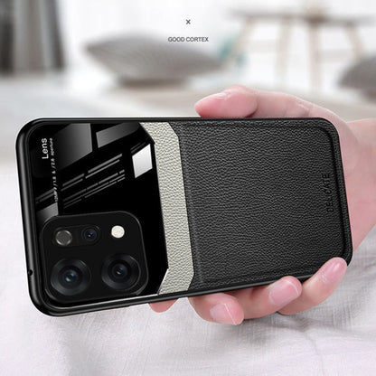 Luxury leather protective case for Oppo Reno 14 5G