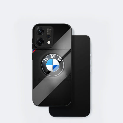 Oppo Reno 14 5G Premium Acrylic Shockproof Glass Back Case (BMW LOGO)