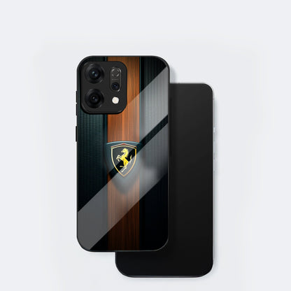 Oppo Reno 14 5G Premium Acrylic Shockproof Glass Back Case (Royal Roadster)