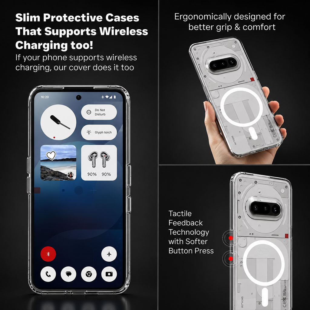 Nothing Phone 3a 5G Clear Anti-Yellow MagSafe Protective Case