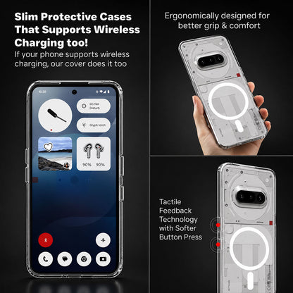 Nothing Phone 3a 5G Clear Anti-Yellow MagSafe Protective Case