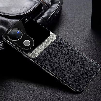 VIVO V50 5G Premium Leather Lens Protective Case