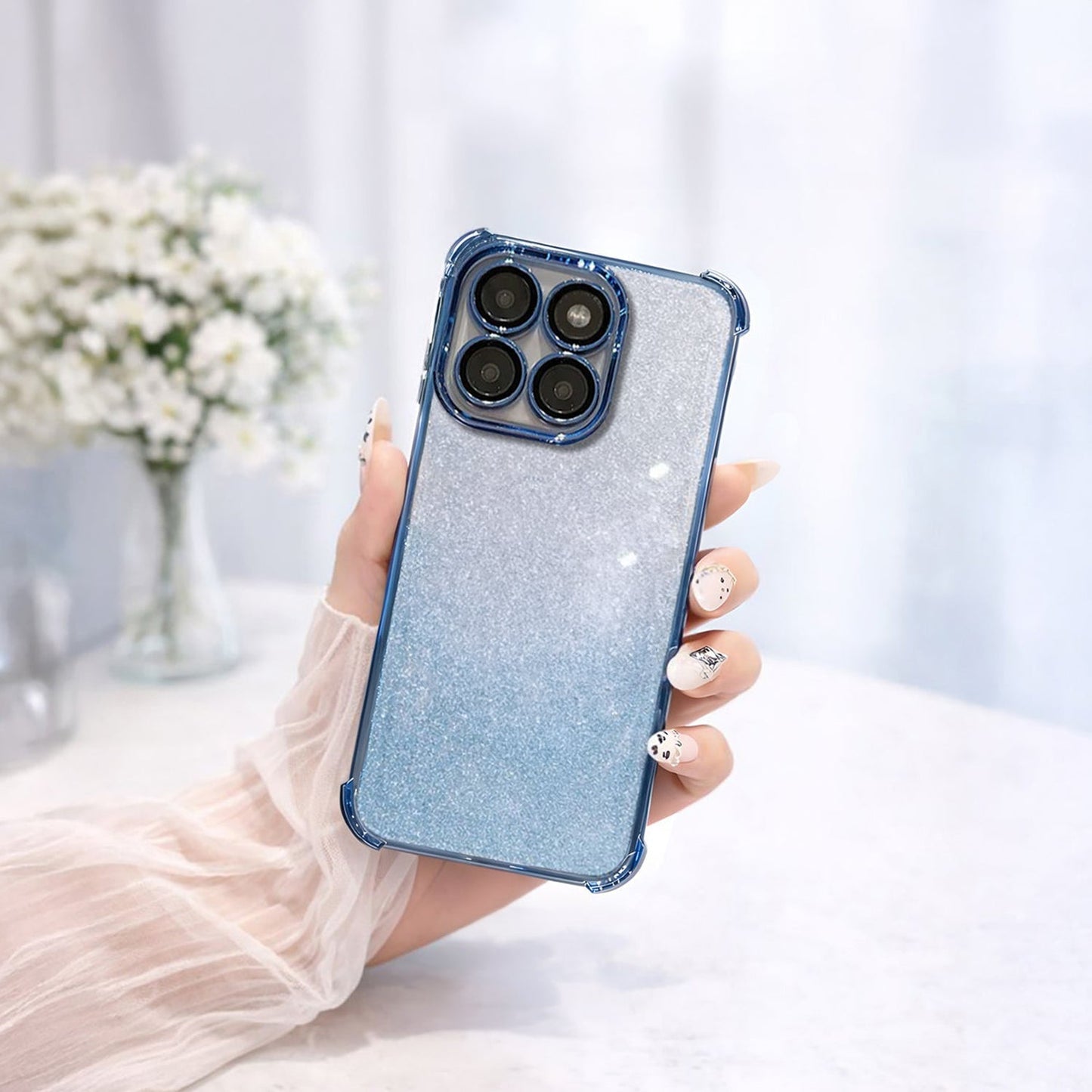 Motorola Edge 60 Pro 5G Luxury Shimmer Shockproof Airbag Case