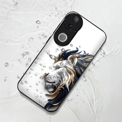 Vivo V50 5G Premium Acrylic Shockproof Glass Back Case (King’s Flow)
