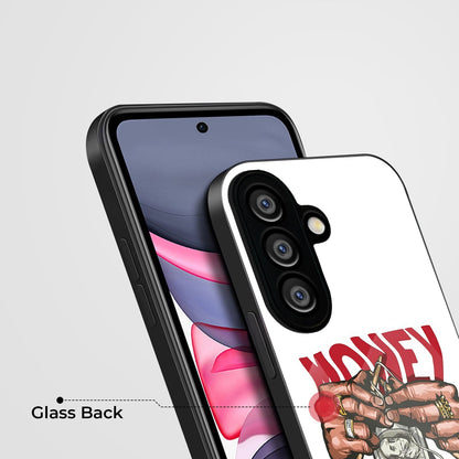 Samsung Galaxy A56 Premium Acrylic Shockproof Glass Back Case (Money maker)