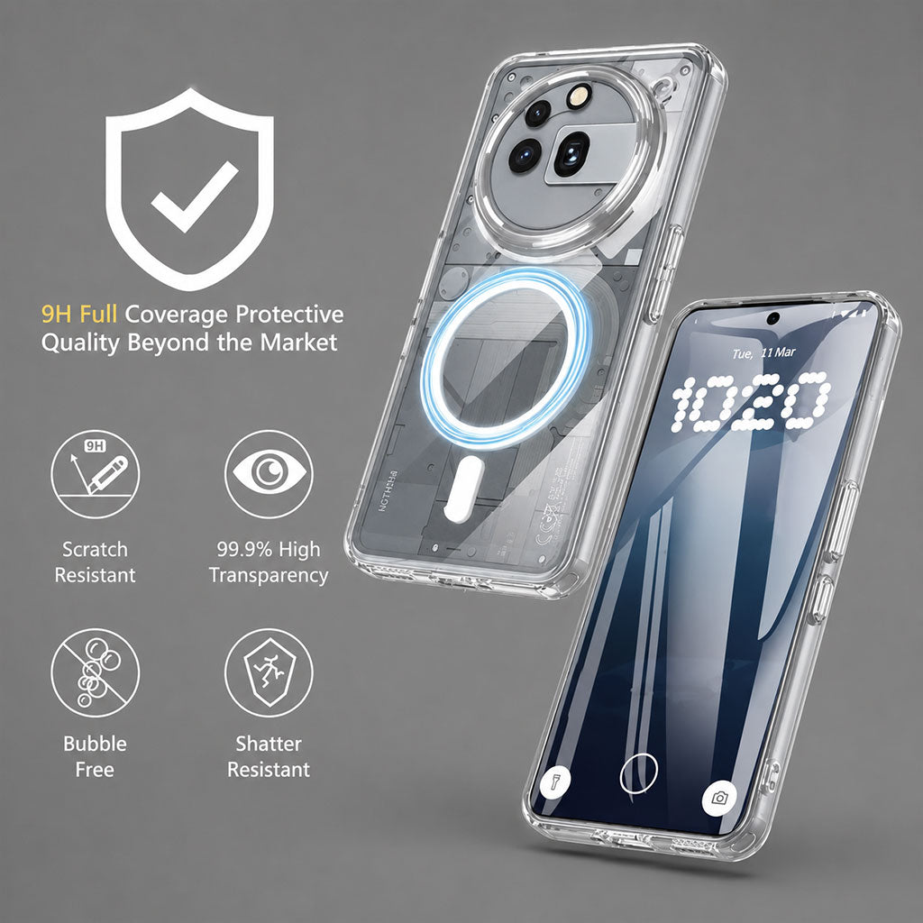 Nothing Phone 3a Pro 5G Clear Anti-Yellow MagSafe Protective Case