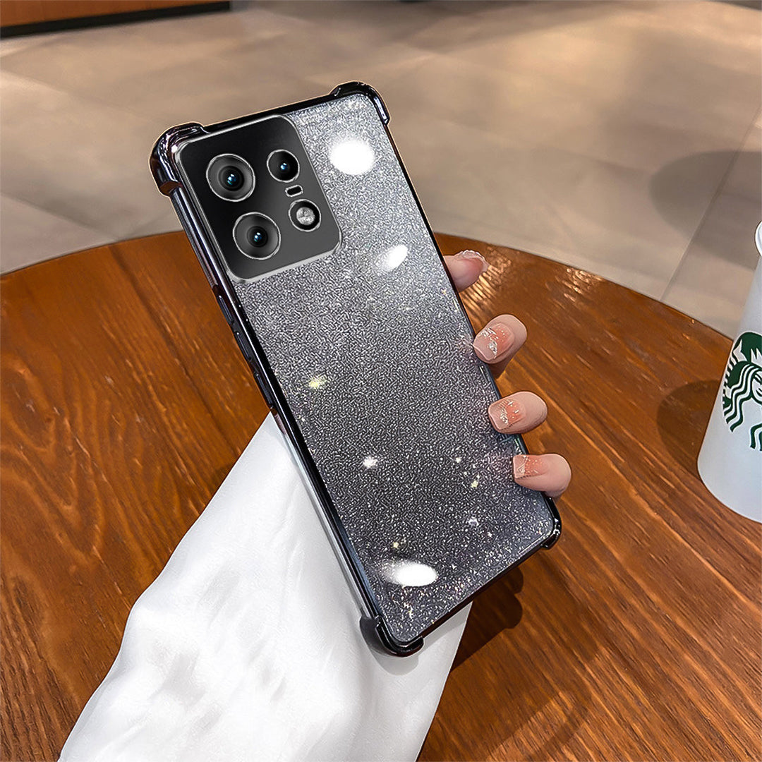 Motorola Edge 50 Pro 5G Luxury Shimmer Shockproof Airbag Case