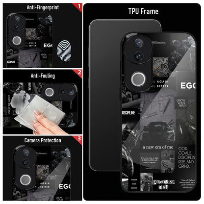 Vivo V50 5G Premium Acrylic Shockproof Glass Back Case (New Era)