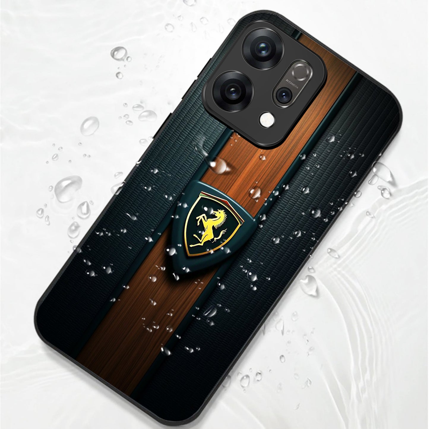 Oppo Reno 14 5G Premium Acrylic Shockproof Glass Back Case (Royal Roadster)