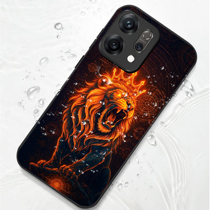 Oppo Reno 14 5G Premium Acrylic Shockproof Glass Back Case (King of Cosmos)