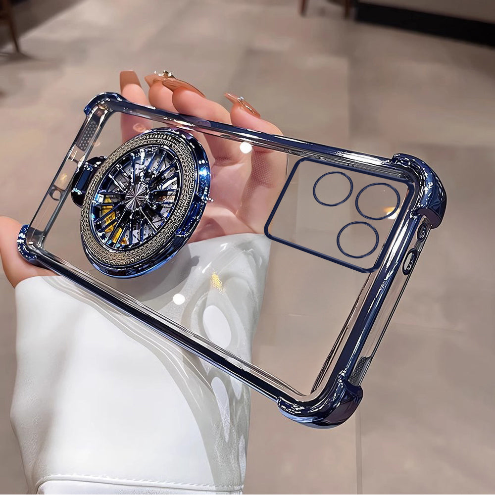 Vivo T2 Pro 5G Premium Stress Buster Wheel Rotating Shockproof Airbags Case