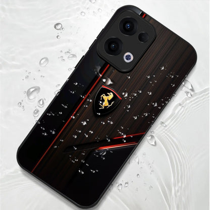 Oppo Reno 13 5G Premium Acrylic Shockproof Glass Back Case (Ferrari GT)