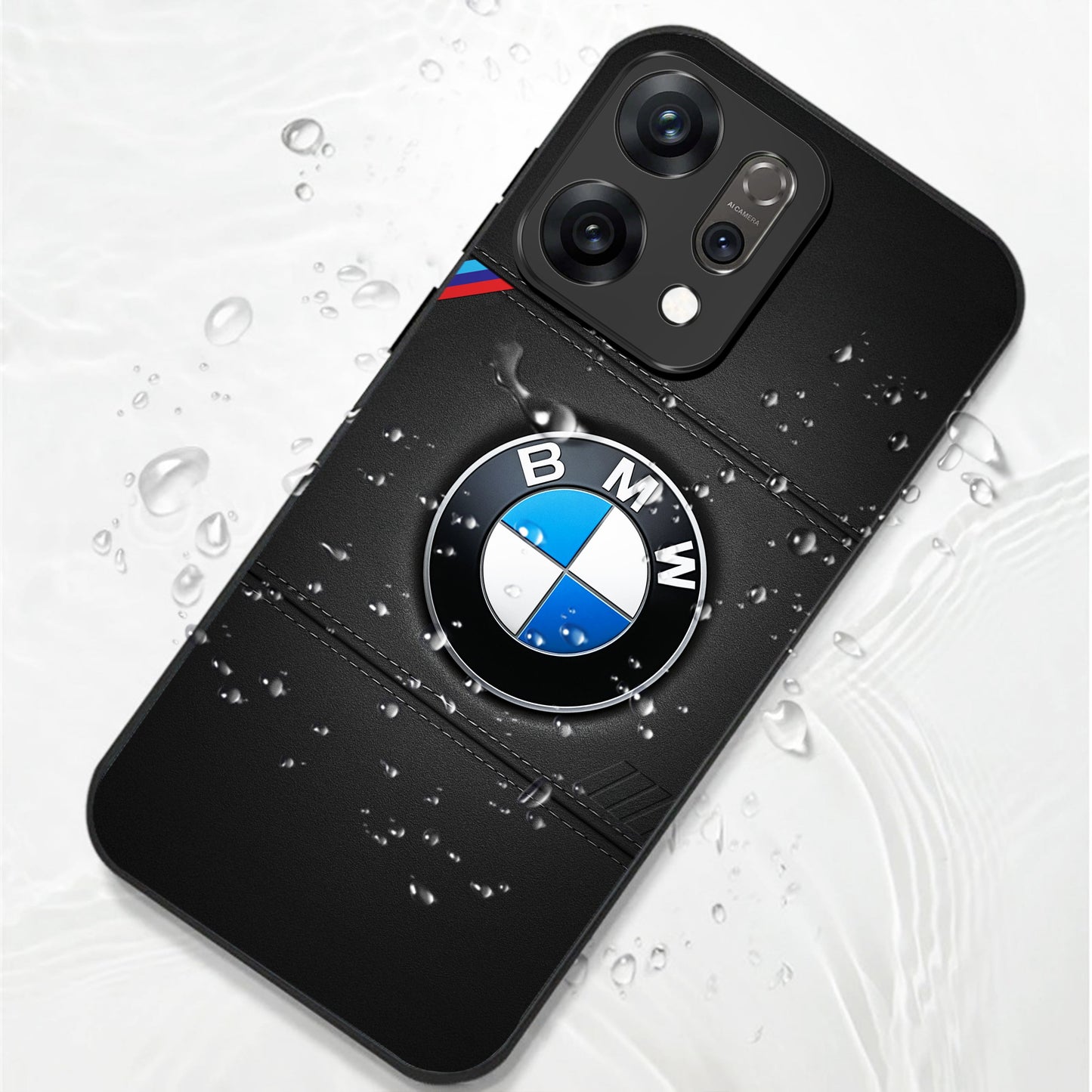 Oppo Reno 14 5G Premium Acrylic Shockproof Glass Back Case (BMW LOGO)