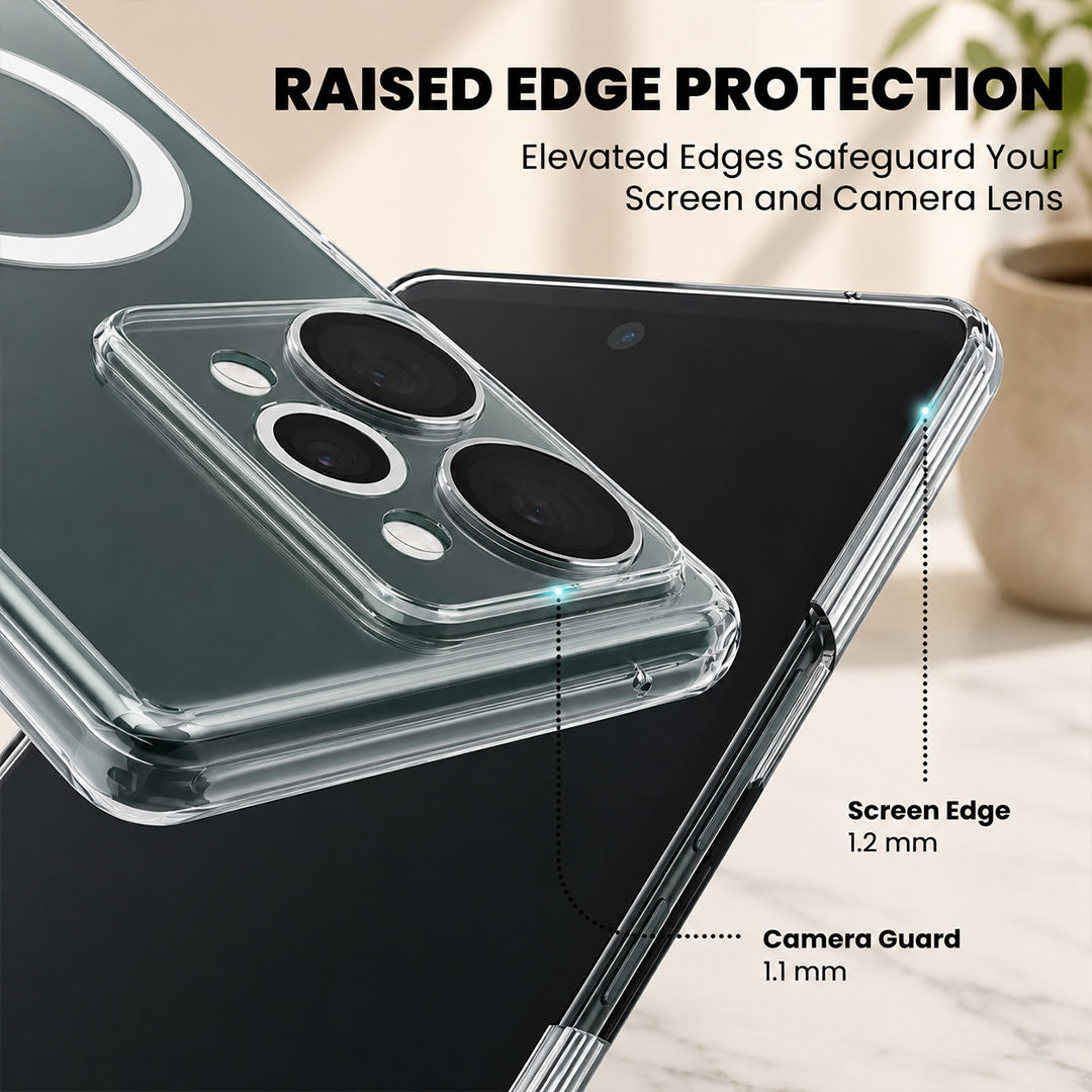 Realme 15 5G Clear Anti-Yellow MagSafe Protective Case