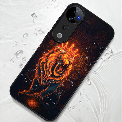 Vivo V40 Pro 5G Premium Acrylic Shockproof Glass Back Case (King of Cosmos)