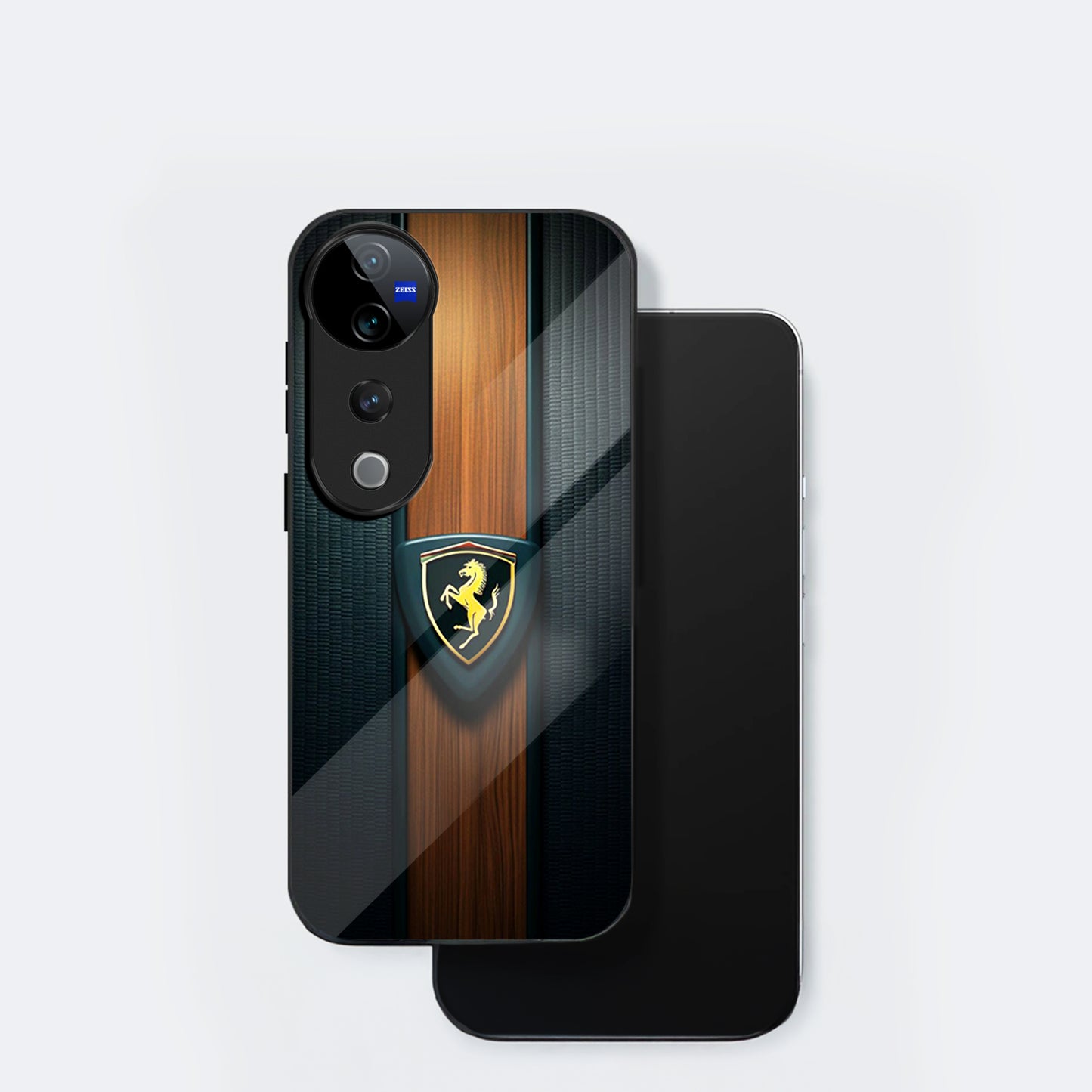 Vivo V40 Pro 5G Premium Acrylic Shockproof Glass Back Case (Royal Roadster)