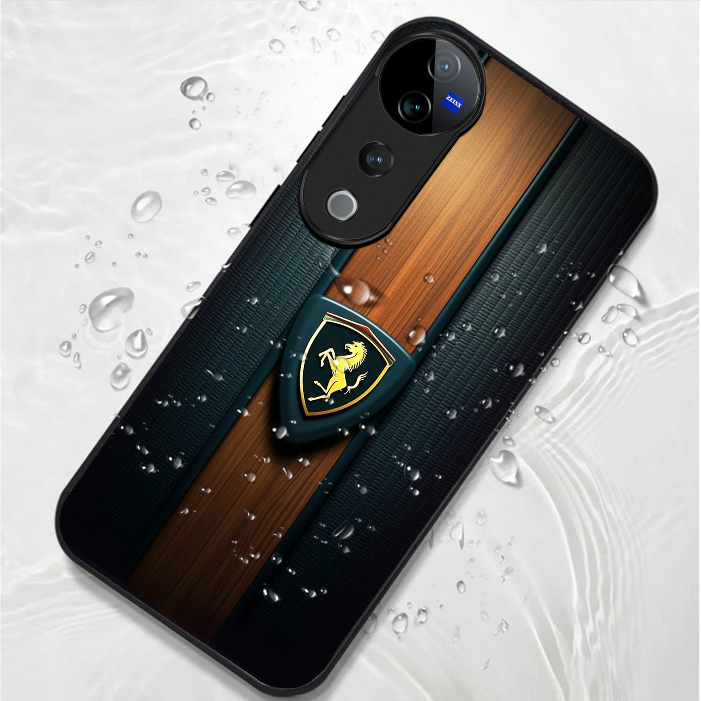 Vivo V40 Pro 5G Premium Acrylic Shockproof Glass Back Case (Royal Roadster)