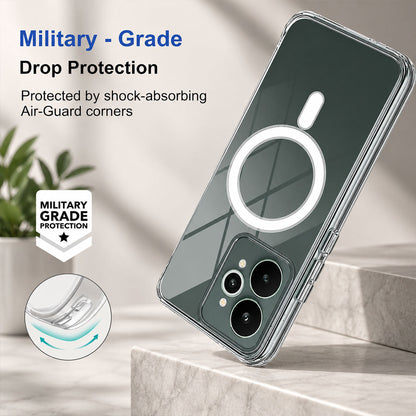 Realme 15 5G Clear Anti-Yellow MagSafe Protective Case