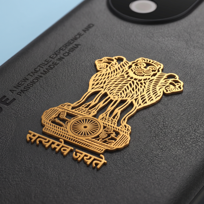 Vivo V40 Pro 5G Satyamev Jayate Vegan Leather Back Case