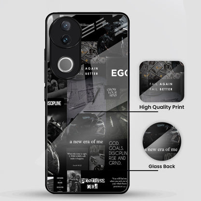 Vivo V50 5G Premium Acrylic Shockproof Glass Back Case (New Era)