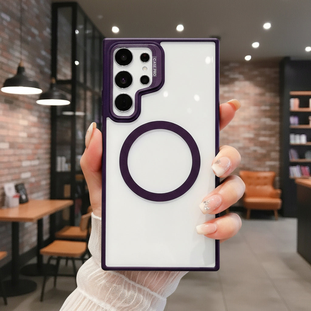 Samsung Galaxy S24/S25 Ultra 5G Magsafe Metal Camera Protector Stand Case