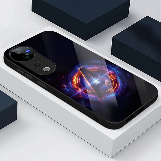 Vivo V40 Pro 5G Premium Acrylic Shockproof Glass Back Case (Endgame Impact)