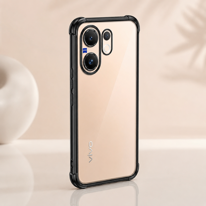 Vivo V60 5G Anti-Yellow Electroplating Transparent Airbags Case