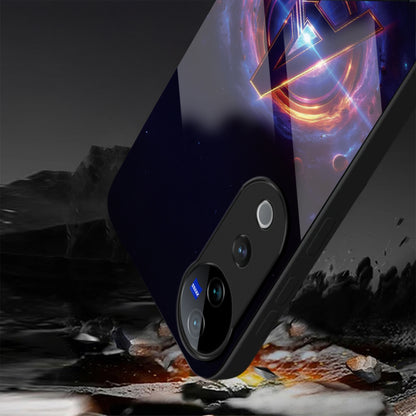 Vivo V40 Pro 5G Premium Acrylic Shockproof Glass Back Case (Endgame Impact)