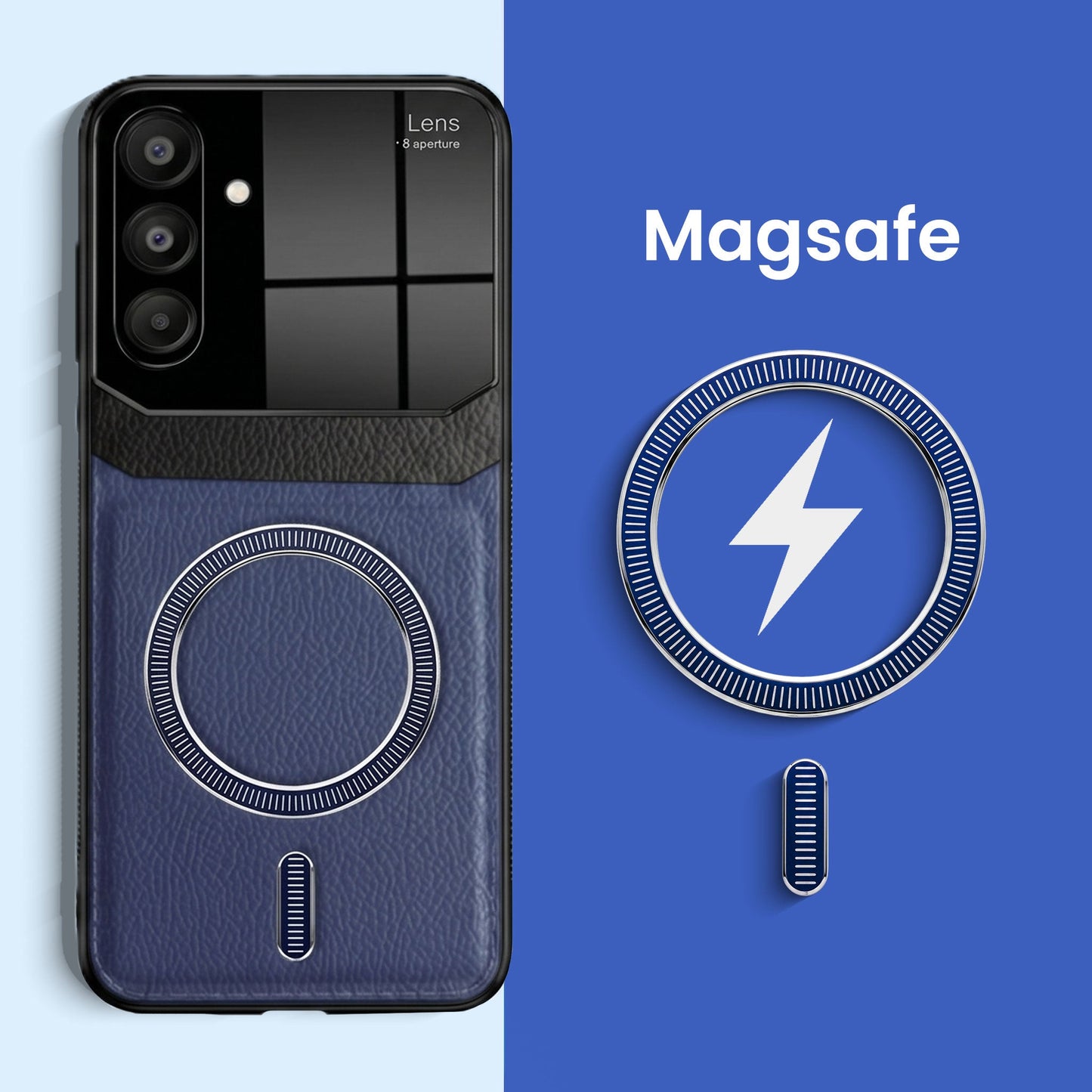 Samsung Galaxy A36 5G Premium Magsafe Magnetic Leather Lens Protective Case