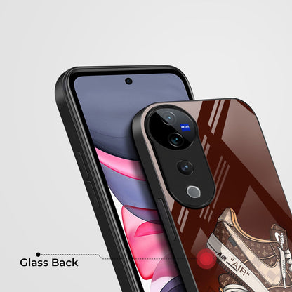 Vivo V40 Pro 5G Premium Acrylic Shockproof Glass Back Case (Sneaker)