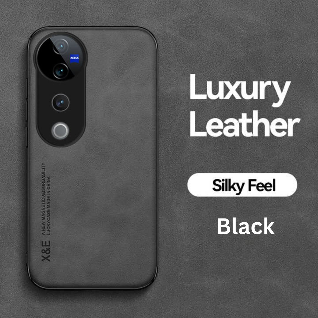 Black Vivo V40 leather cover