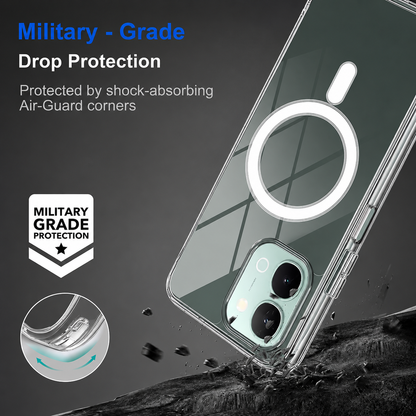 Vivo T5x 5G Clear Anti-Yellow MagSafe Protective Case