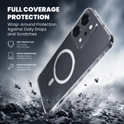 Oppo Reno 14 Pro 5G Clear Anti-Yellow MagSafe Protective Case