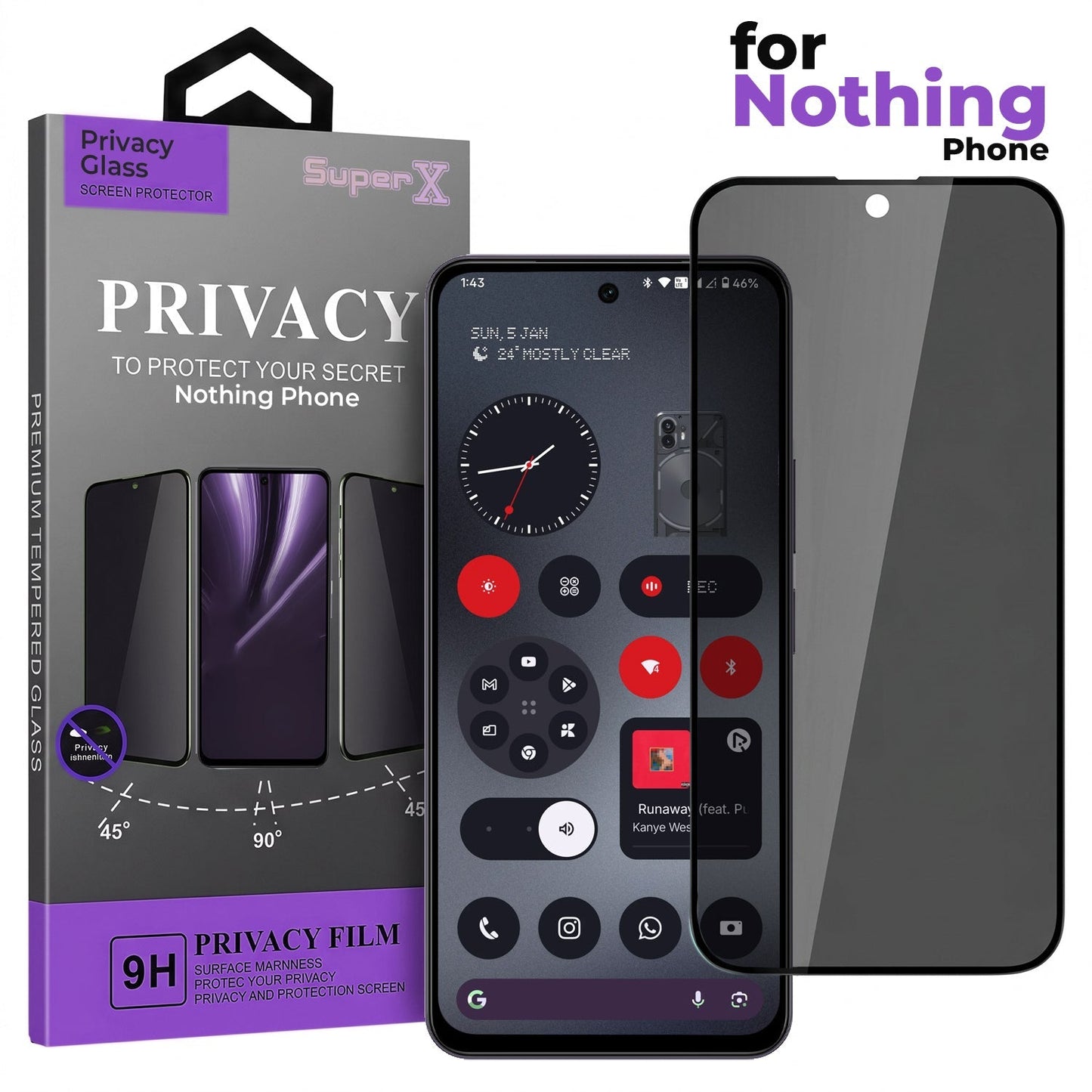 Nothing Phone 3a 5G Luxury Four Corner Invincible Bracket Ring Stand Case