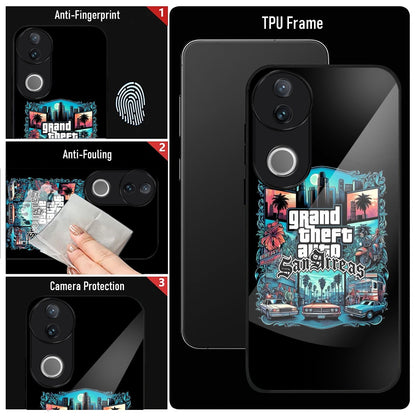 Vivo V50 5G Premium Acrylic Shockproof Glass Back Case (GTA)