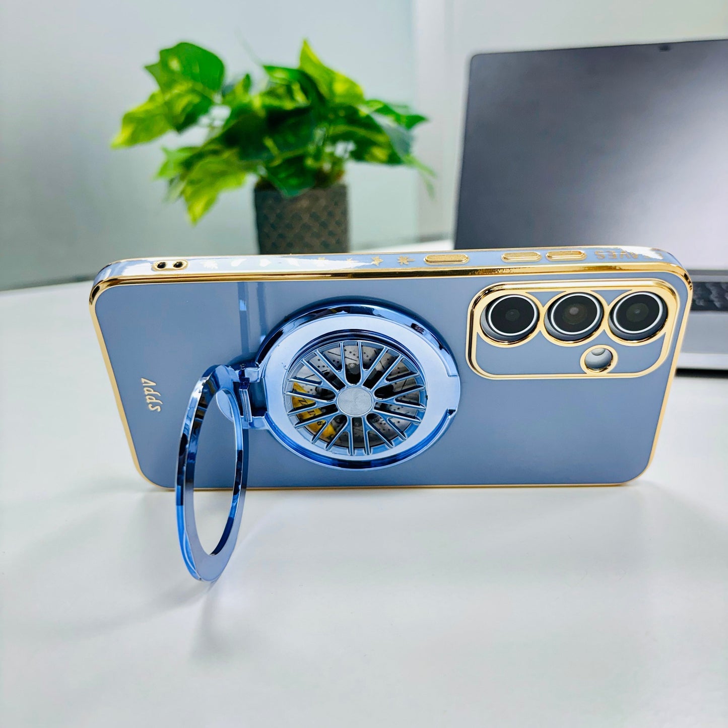 Samsung Galaxy A55 5G Best Selling Stress Buster Wheel Silicone Scratch Resistant Back Case