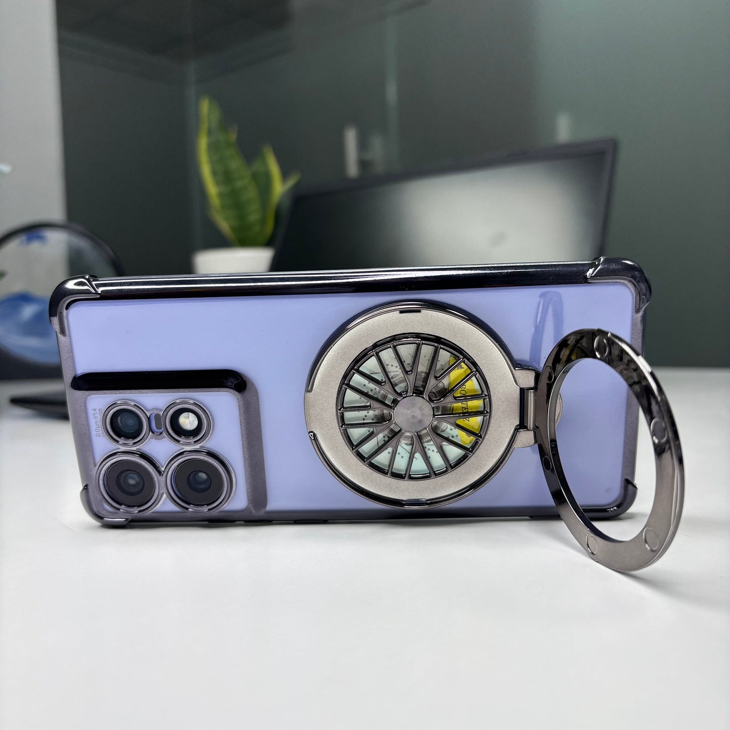 Motorola Edge 50 Pro 5G Premium Stress Buster Wheel Rotating Shockproof Airbags Case