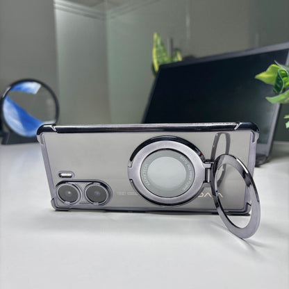 Vivo V29e 5G Original Luxury Magnifier Ring Stand Shockproof Airbags Corner Case