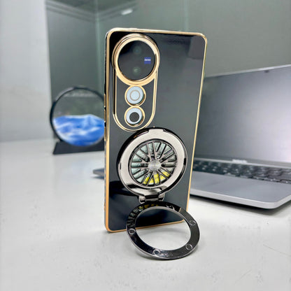 Vivo V40 Pro 5G Best Selling Stress Buster Wheel Silicone Scratch Resistant Back Case