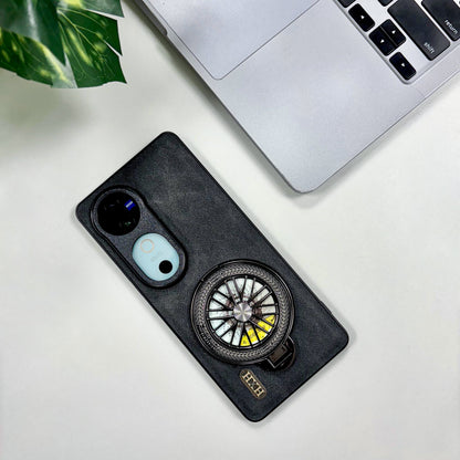 Vivo V40 5G Stress Buster Wheel Skin Feel Scratch Resistant Back Case