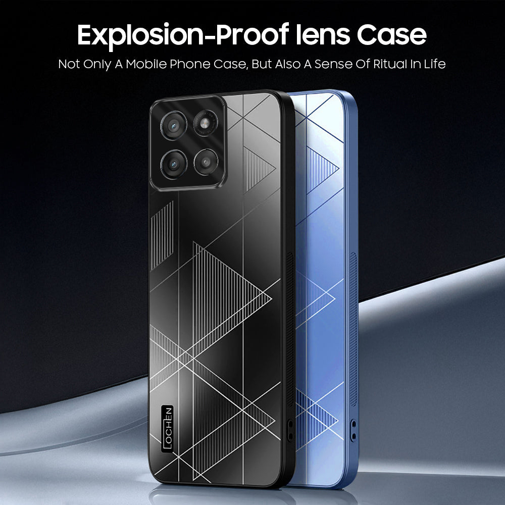 Motorola Edge 60 Fusion 5G Triangle Pattern Matte Back Shockproof Case