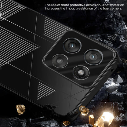 Motorola Edge 60 5G Fusion Triangle Pattern Matte Back Shockproof Case