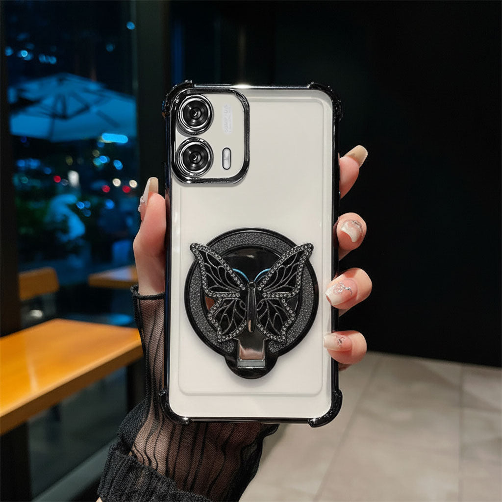 Motorola Edge 50 Fusion 5G Premium Butterfly Stand Airbags Case