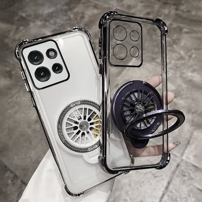Motorola Edge 50 Neo 5G Premium Stress Buster Wheel Rotating Shockproof Airbags Case