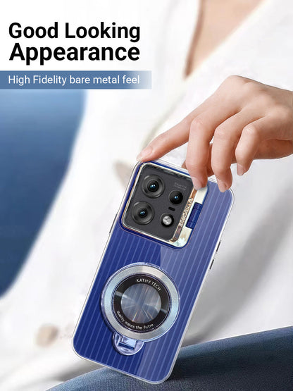 case with camera magnifier lens and rugged exterior